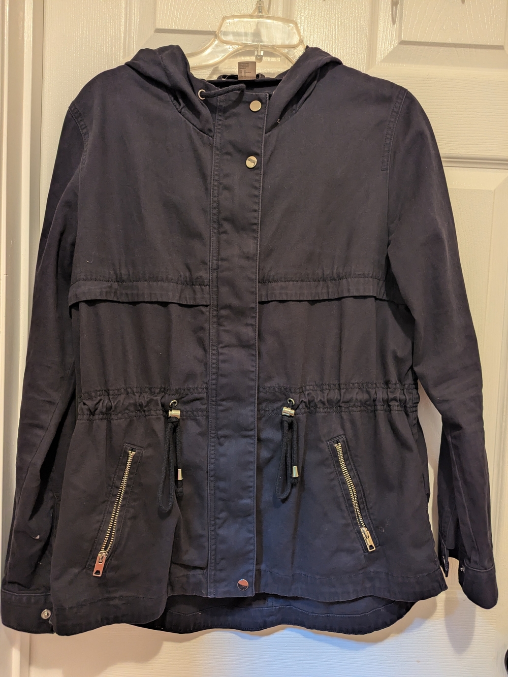 H&M Divided Hooded Utility Jacket Women's Size (12)